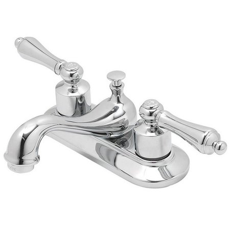 COMFORTCORRECT F511C003CP-ACA1 Chrome Two Handle Bathroom Faucet Lavatory Pop-Up CO2516315